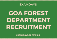 goa forest department recruitment