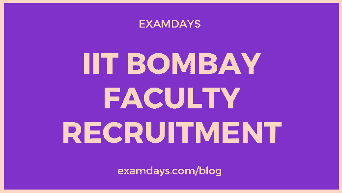 iit bombay faculty recruitment