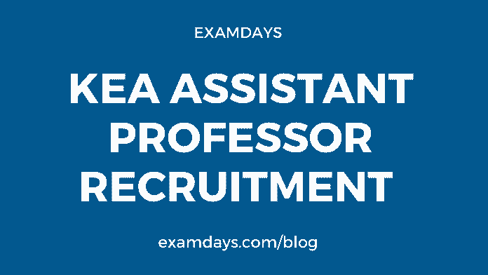 kea assistant professor recruitment