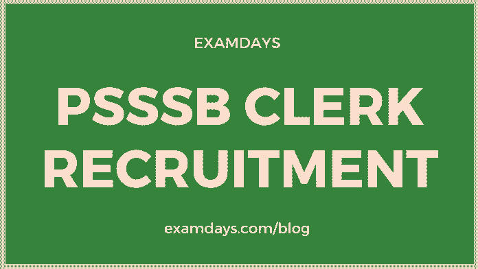 psssb clerk recruitment