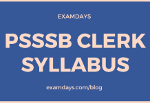 psssb clerk syllabus