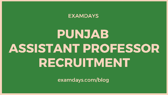 punjab assistant professor recruitment