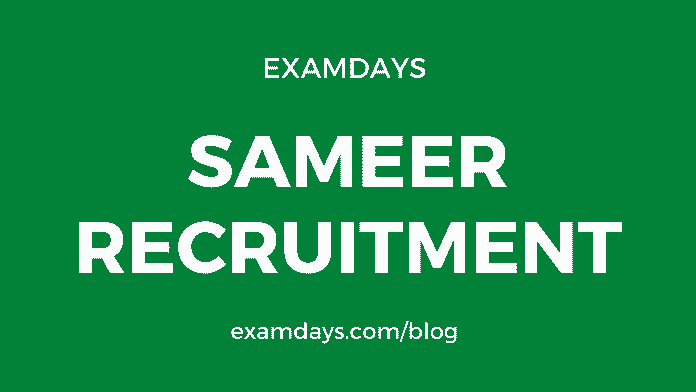 sameer recruitment