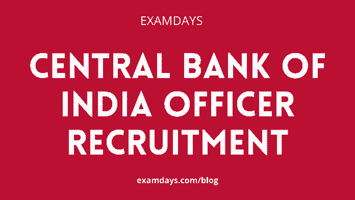 Central Bank of India Officer Recruitment