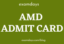 amd admit card