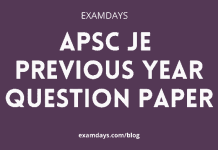 apsc je previous year question paper
