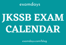 jkssb exam calendar