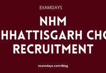 nhm chhattisgarh cho recruitment