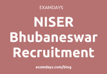 niser bhubaneswar recruitment