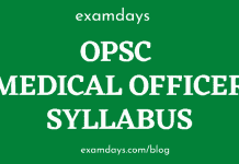 opsc medical officer syllabus