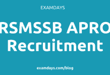 rsmssb apro recruitment