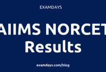 aiims norcet result