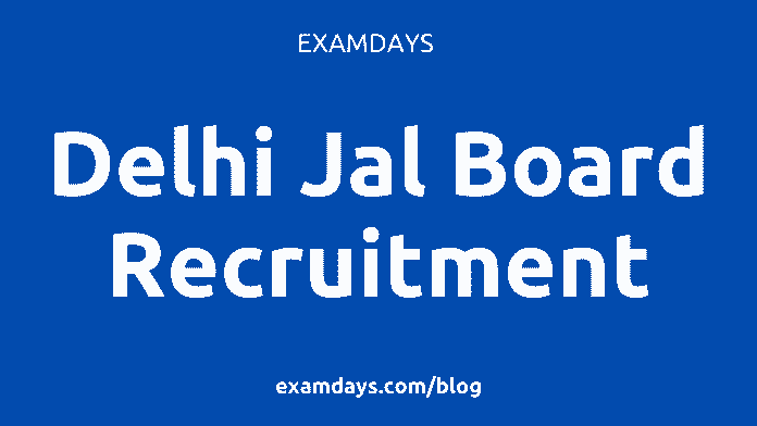 delhi jal board recruitment