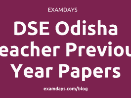 dse odisha teacher previous year question papers