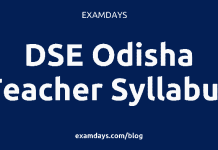 dse odisha teacher syllabus