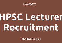 hpsc lecturer recruitment