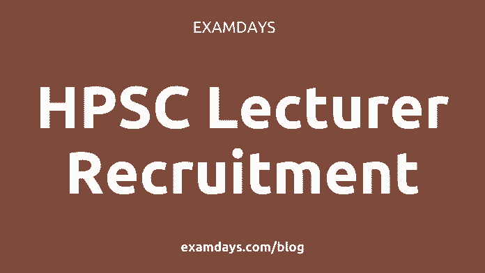 hpsc lecturer recruitment