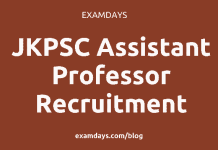 jkpsc assistant professor recruitment