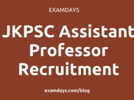 jkpsc assistant professor recruitment