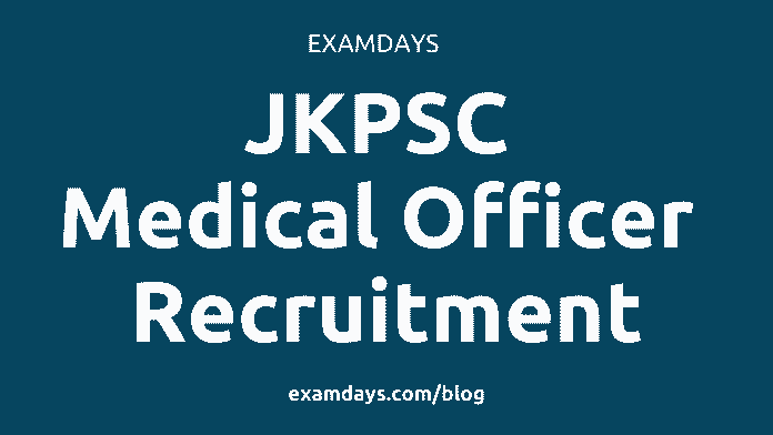 jkpsc medical officer recruitment