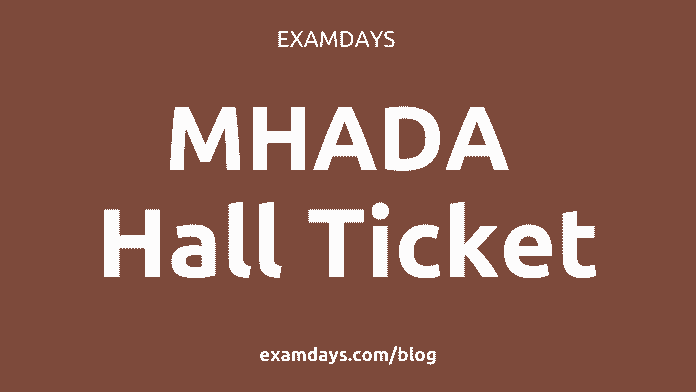 mhada hall ticket