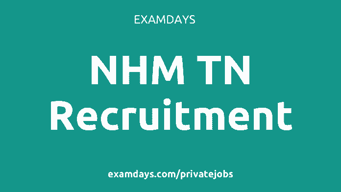nhm tn recruitment