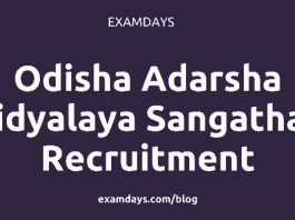 odisha adarsha vidyalaya sangathan recruitment