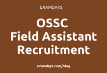 ossc field assistant recruitment