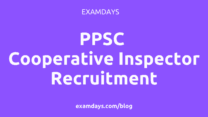 ppsc cooperative inspector recruitment