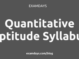 quantitative aptitude syllabus