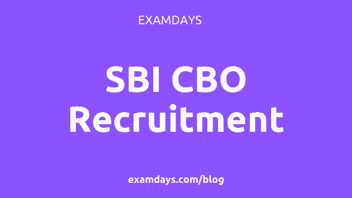 sbi cbo recruitment