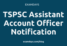 TSPSC Assistant Account Officer Notification