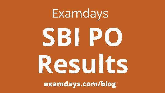 sbi po result