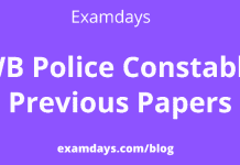 wbp police previous year question papers
