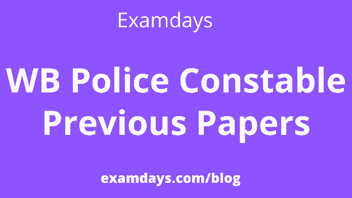 wbp police previous year question papers