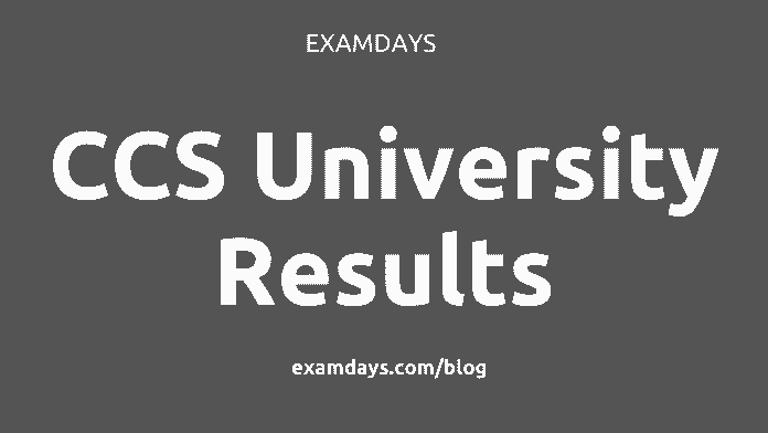 CCS University Result 2024 CCSU BA Bcom Bsc B.Ed M.A M.Sc Results