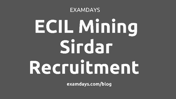 ecl mining sirdar recruitment