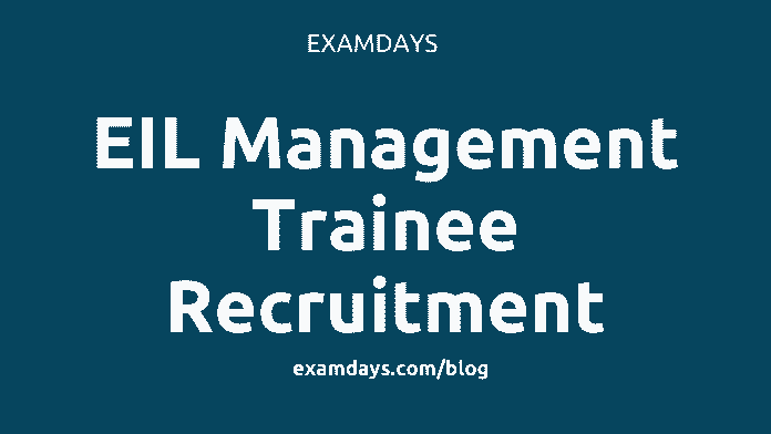 eil management trainee recruitment