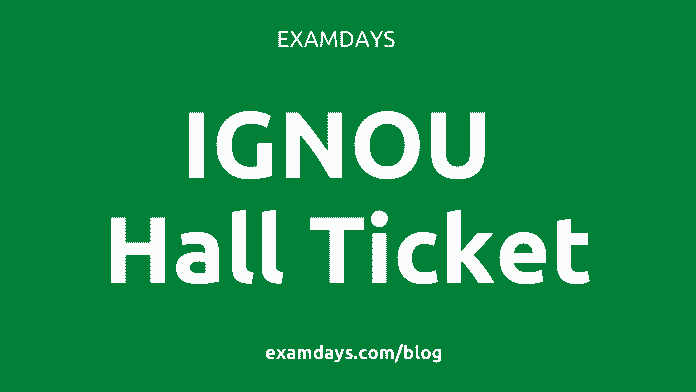ignou hall ticket