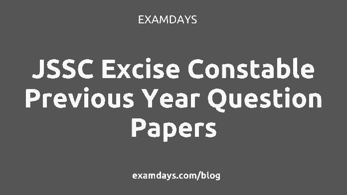 jssc excise constable previous year question paper