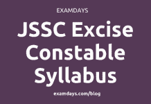 jssc excise constable syllabus