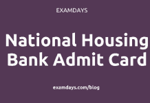 national housing bank admit card