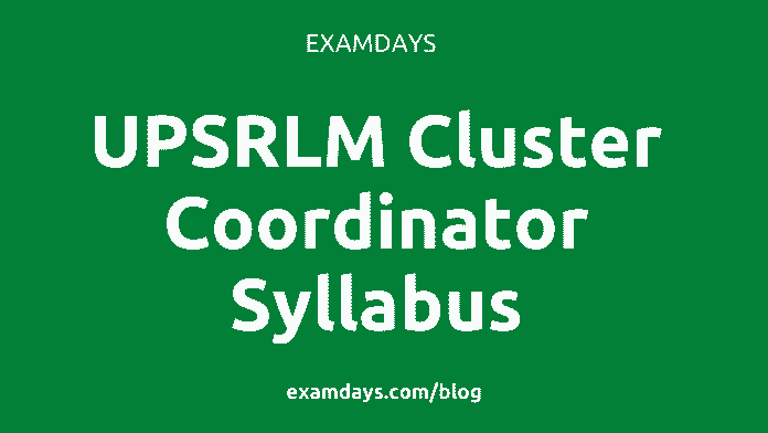 upsrlm cluster coordinator syllabus