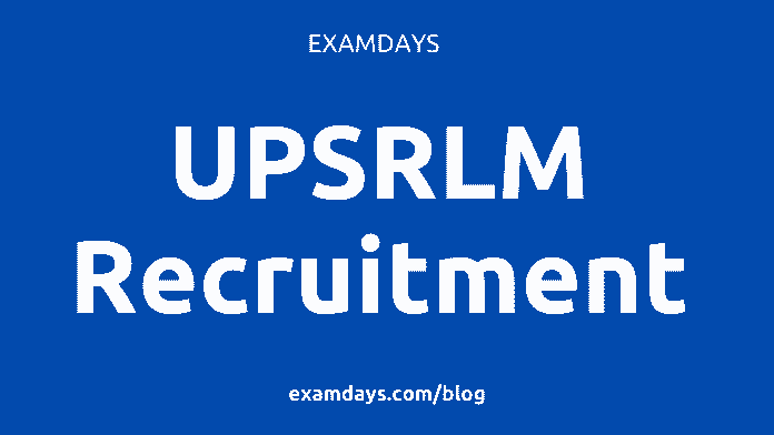 upsrlm recruitment