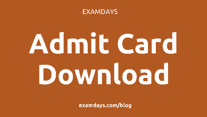 admit card download
