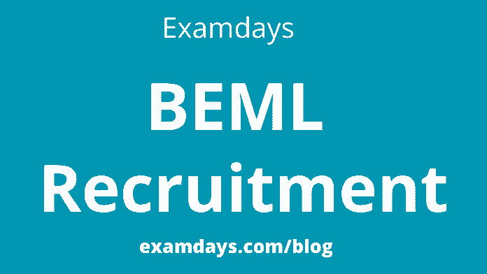 beml recruitment