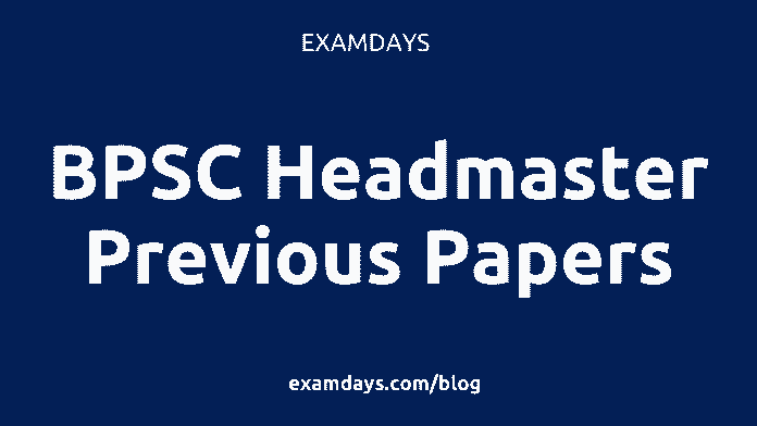 bpsc headmaster previous year paper
