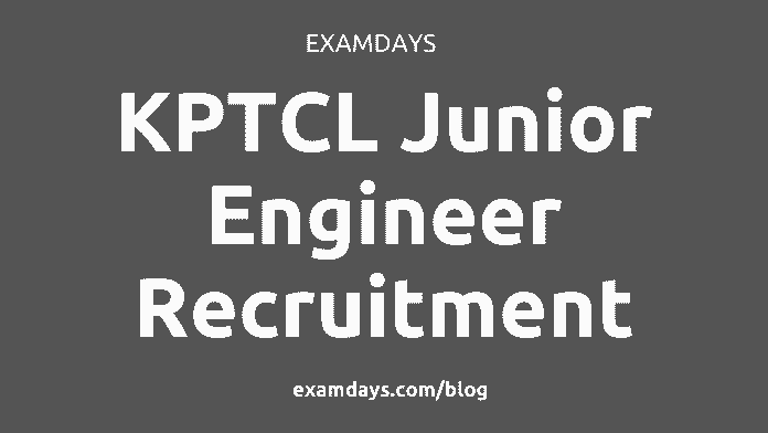 kptcl junior engineer recruitment