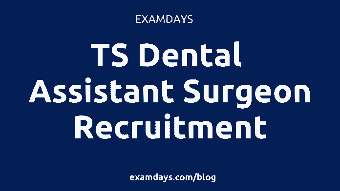 ts dental assistant surgeon recruitment