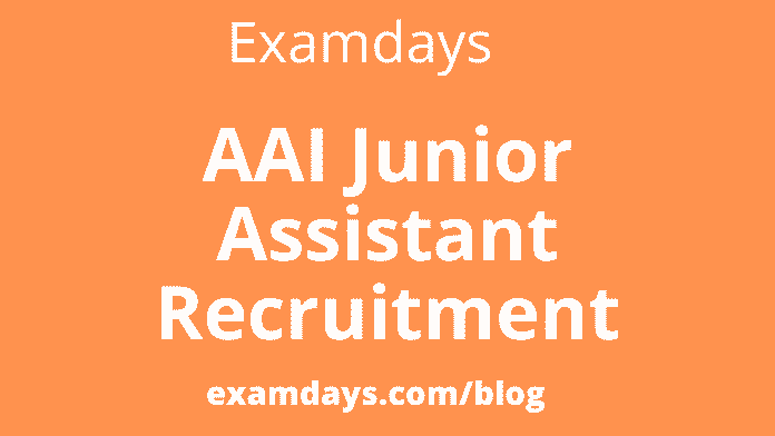 aai junior assistant recruitment